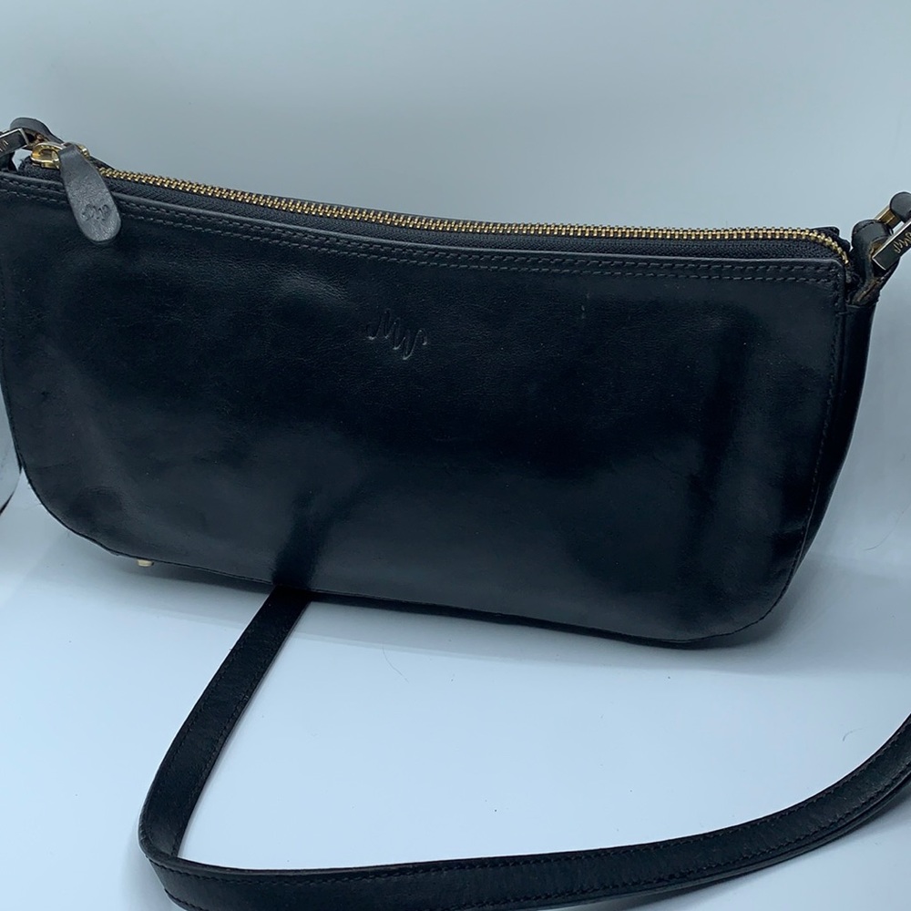 Monsac original black leather bag.